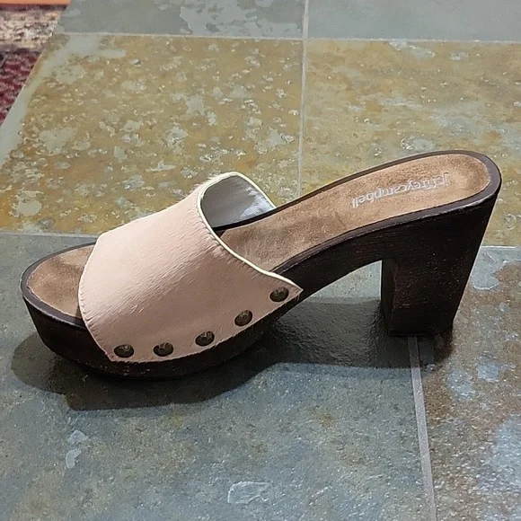 Jeffrey Campbell - Dlight-F Pink Calf Hair Riveted Platform Sandals Womens - 9M - Picture 3 of 13